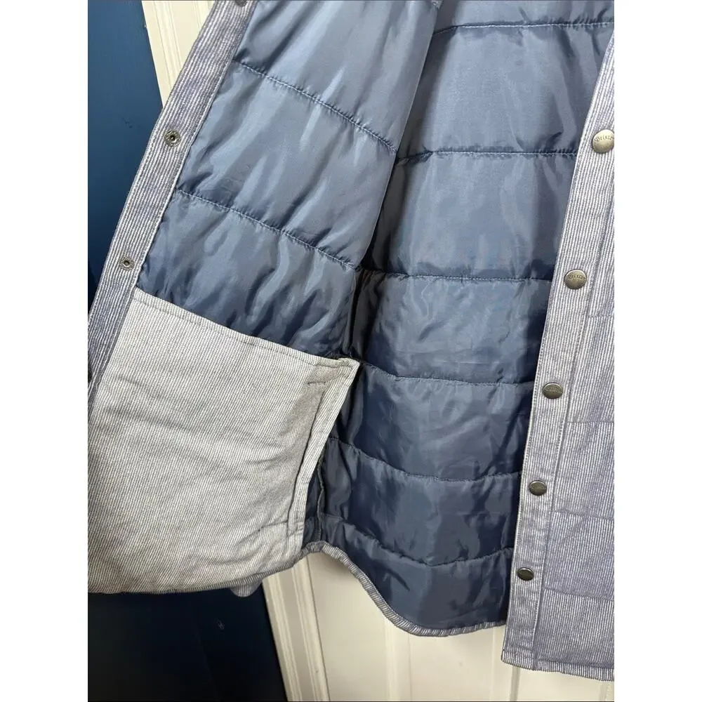 Brixton Men's Cass Tailored-Fit Quilted Jacket Shacket M-389 Sz M
